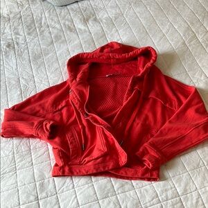 Stella McCartney X Adidas Red Hooded Jacket